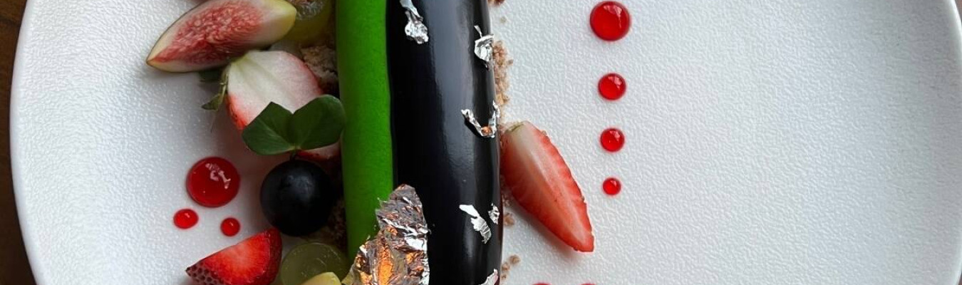 This decadent Strawberry Pistachio Eclair will chase away your Monday Blues